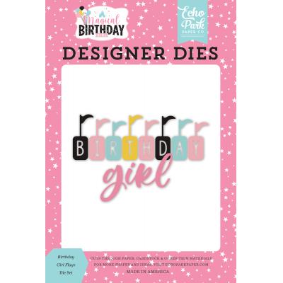 Echo Park Magical Birthday Girl Die Set - Birthday Girl Flags
